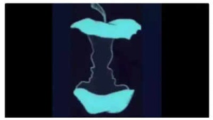 What You See First in This Apple or Faces Illusion Could Reveal Hidden Aspects of Your Personality