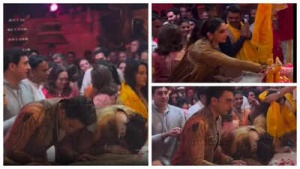 Ranveer Singh Debuts Clean-Shaven Look at Ganesh Chaturthi Celebration with Deepika Padukone; Is It for 'Don 3'?
