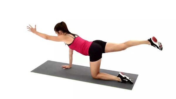 Bird dog exercise for core strength and back pain