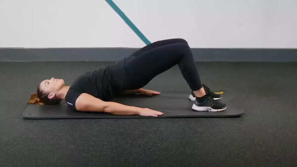 Glute bridge exercise for lower back pain relief
