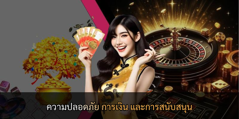 ความปลอดภัย การเงิน และการสนับสนุน